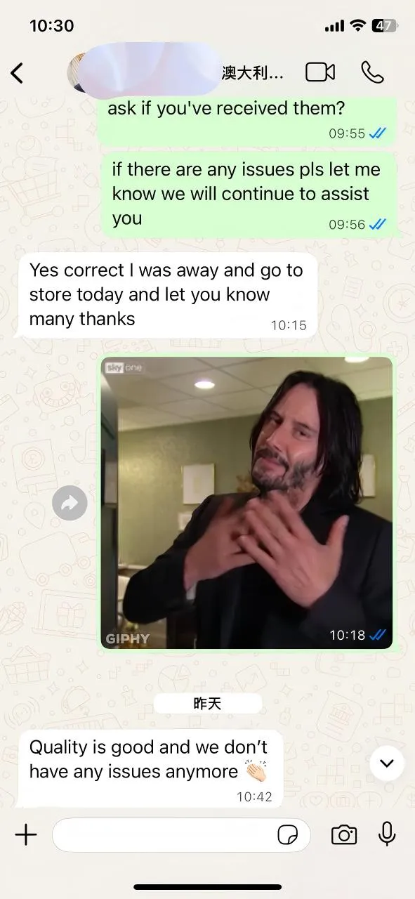 Videre a nostris Australia Client: Qualitas est optimus Communication