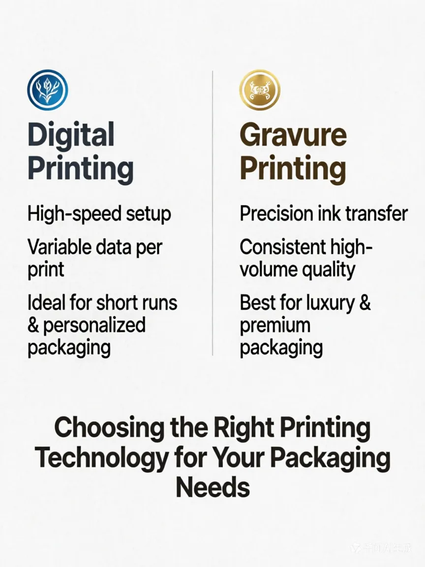 Digital Printing vs. Gravure Printing Quod iustum est pro tua Brand